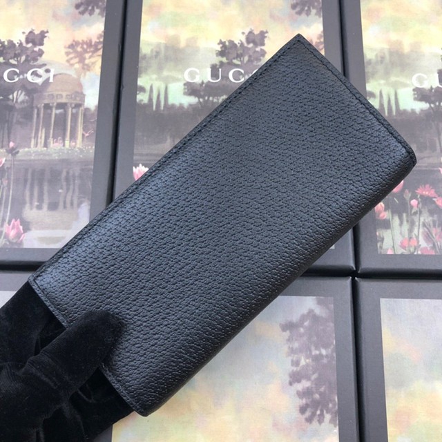 Gucci經典款錢夾錢包 523668 古馳原單男士西裝夾 Gucci男士長夾錢包  gqy3345